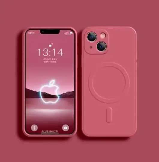 Enhanced Liquid Silicone MagSafe-Compatible Wireless Charging Case