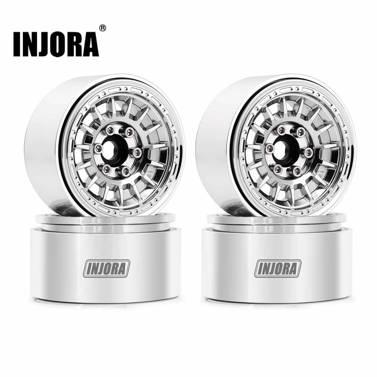 INJORA CNC 알루미늄 멀티 스포크 1.9 1/10 RC 크롤러용 휠(W190..