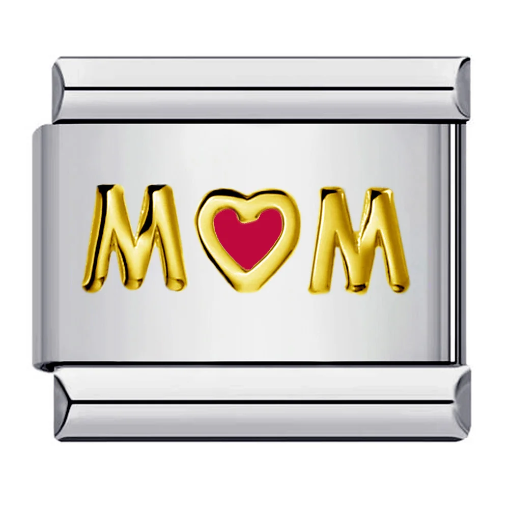 Neue trendige Geschenke Liebe Mama klassische Charme Handkette italienische Link Fit 9mm Armband Edelstahl senden Göttin Schmuck DIY machen – Detail 6
