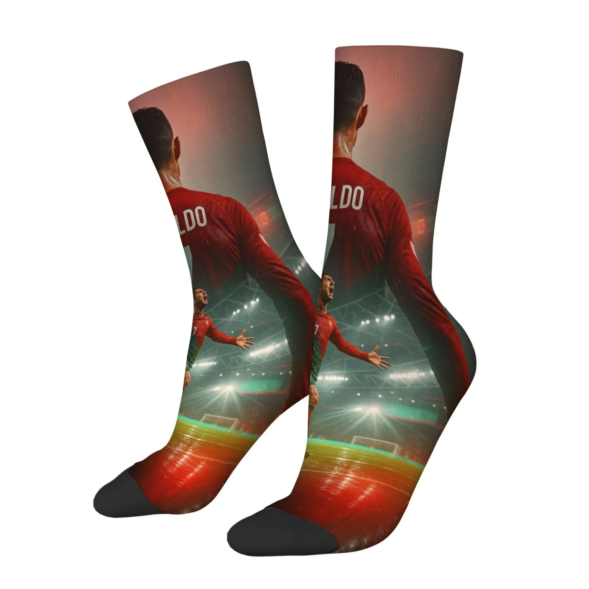 CR7 Cristiano Ronaldo Men's Fun Compression Socks - Stylish Outdoor Casual Non-Slip Sportswear