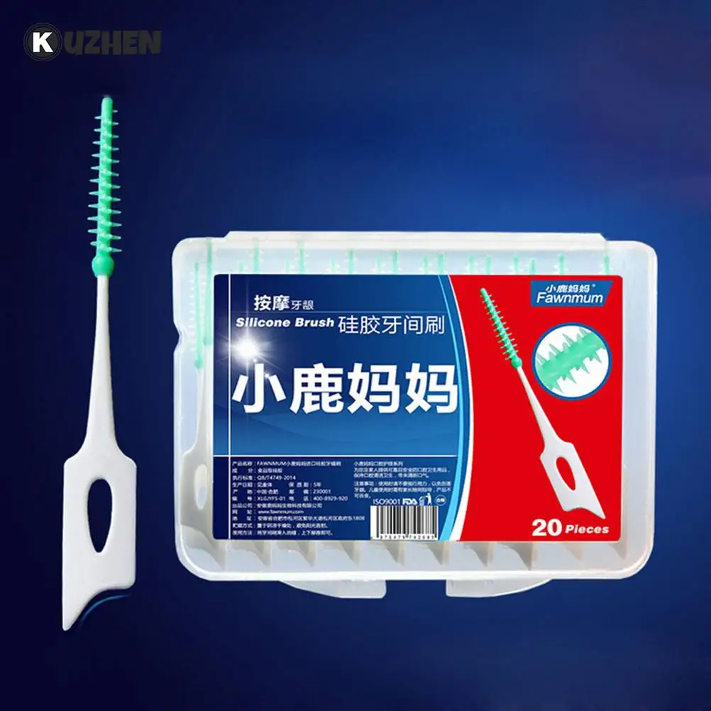 

20Pcs/lot Oral Dental Toothpick Flosser Floss Sticks Teeth Stick Tooth Picks Interdental Brush Teeth Clean Dental Floss Stick