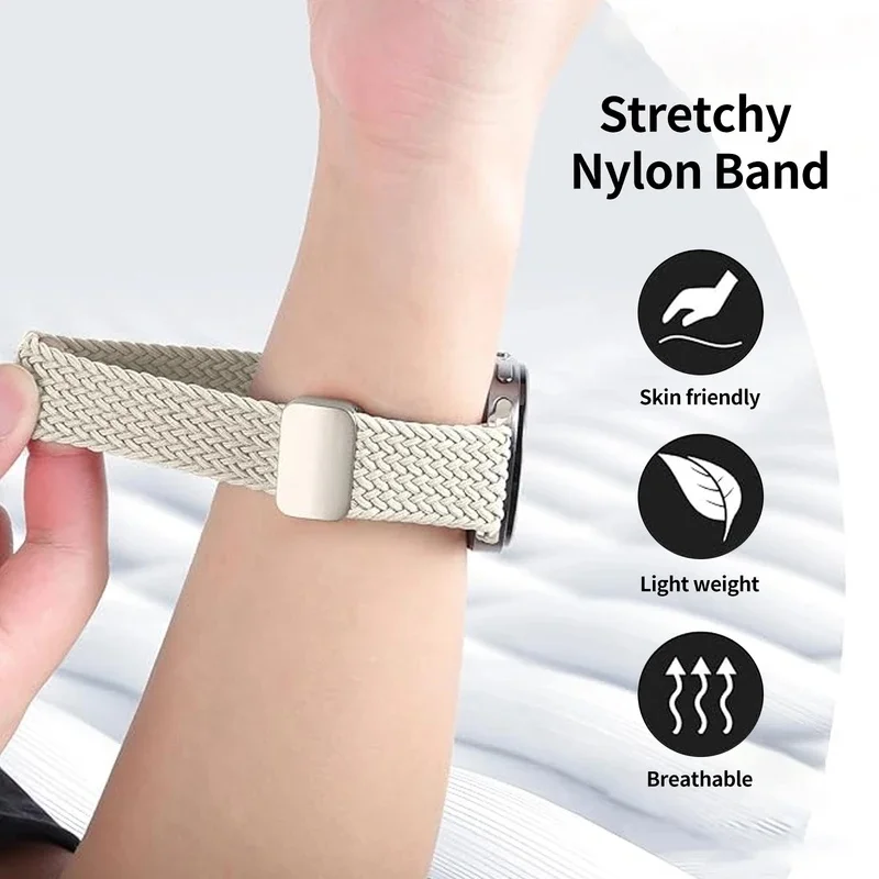 Magnetic Braided Nylon Watch Strap Bracelet