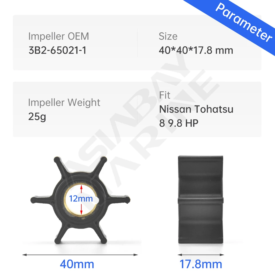 Kit De Reparación De Impulsor De Bomba De Agua Exterio