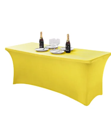 

2023xk square folding table elastic kitchen tablecloth, wedding hotel birthday table cover, buffet cloth, table decoration