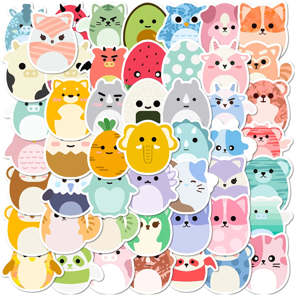 

10/30/50/100PCS Kawaii Animal Graffiti Stickers Cute Cartoon Decals DIY Snowboard Laptop Luggage Guitar Graffiti Funny Sticker