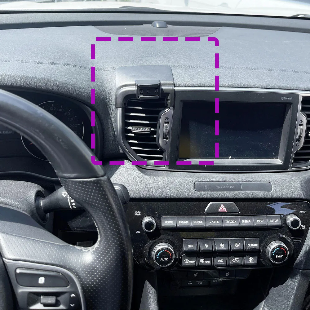 KIA Sportage KX5 2016 2017 차량용 전화 홀더 특수 고정 브래킷베이스 무선 충전 스탠드 인테리어 액세서리