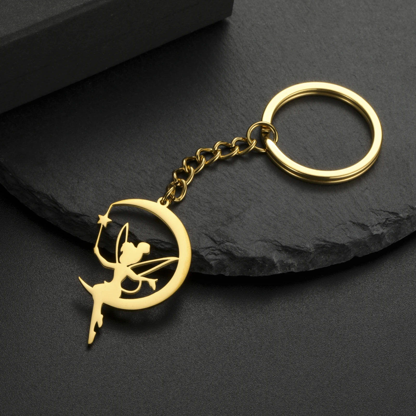 VASSAGO Princess Wendy Tinkerbell Pendant Keyrings Fairy Pixie