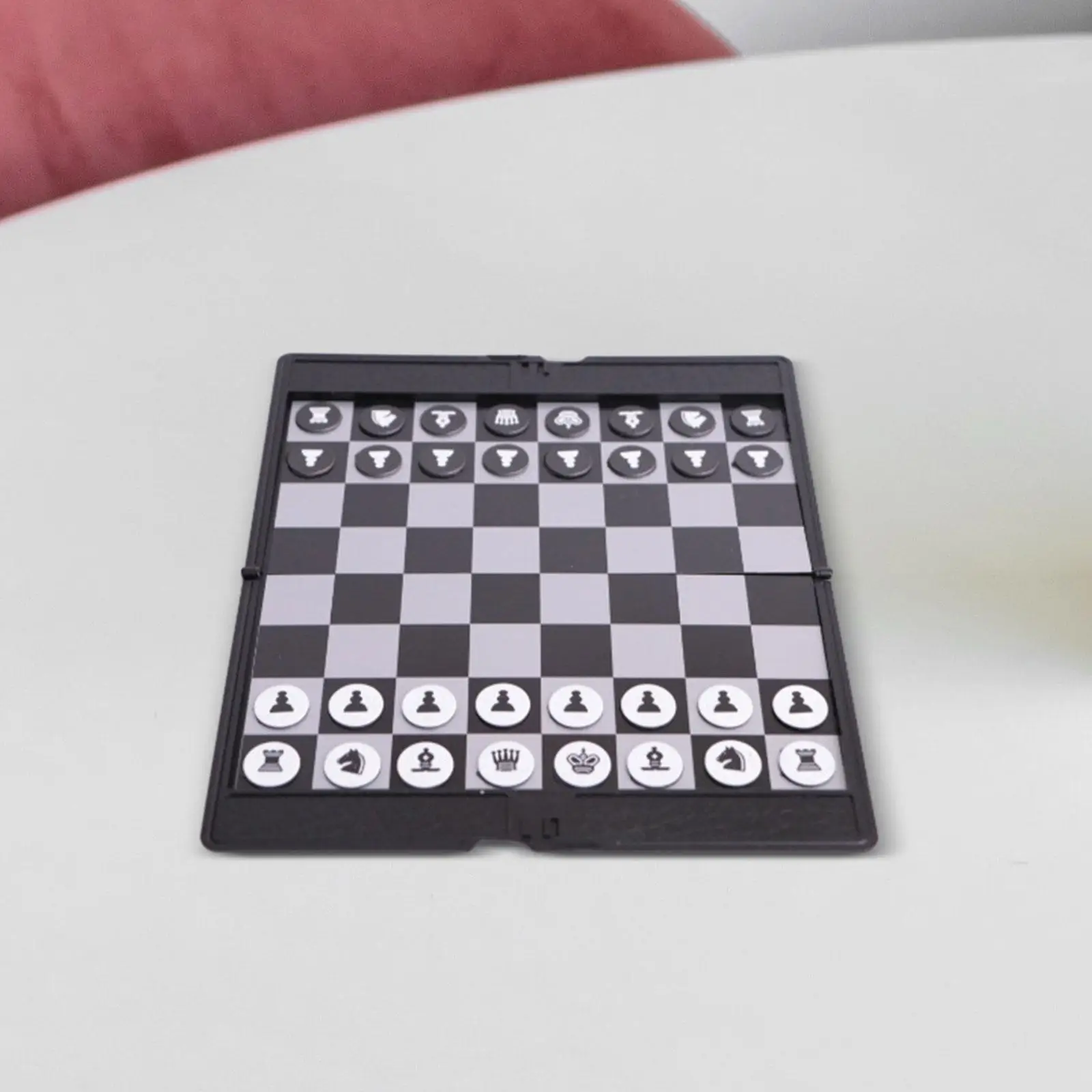 Board Game Table Games Chess Pieces and Board Pocket International Chess Travel Chess Set for Plane Kids Adults