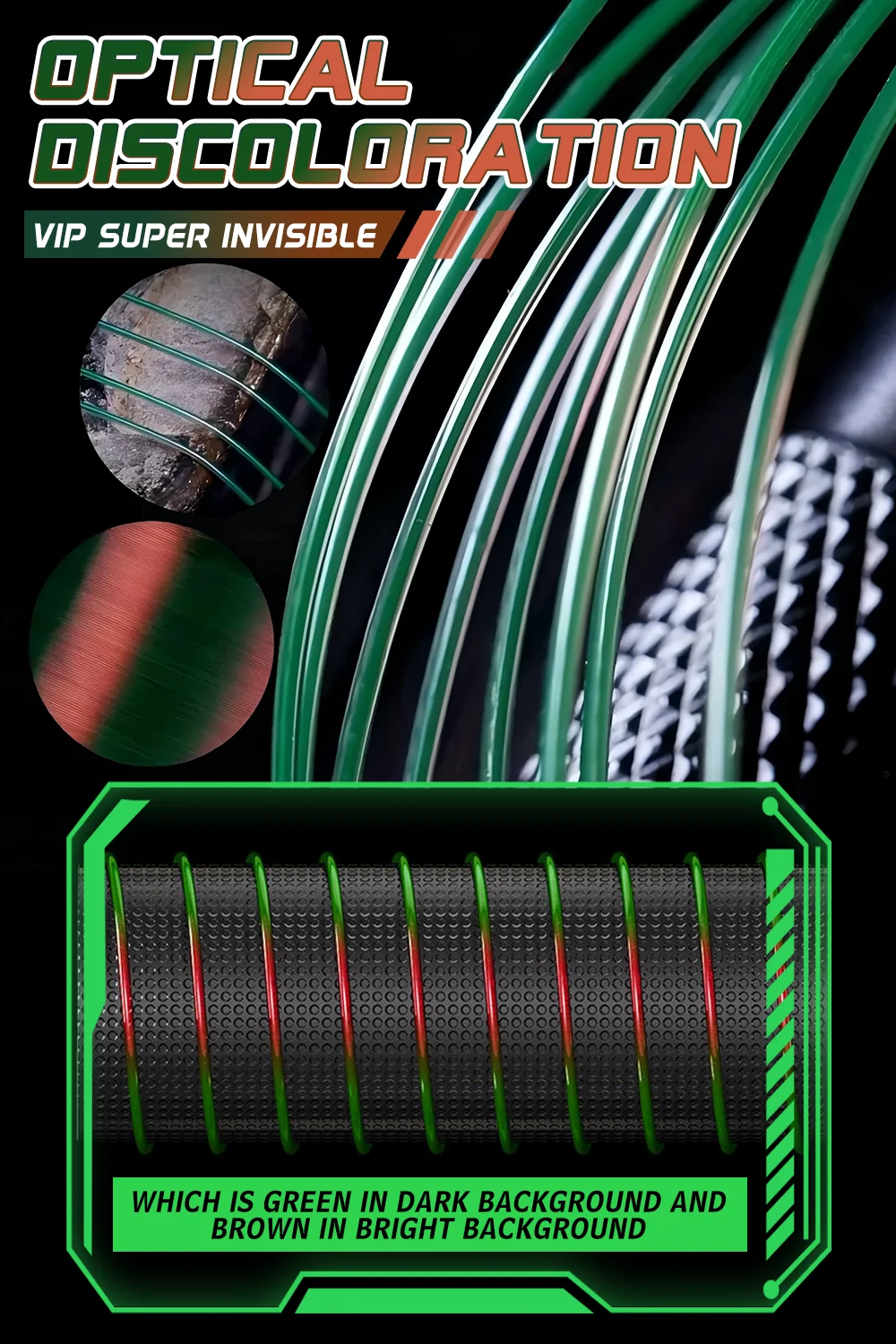 ZUKIBO Viper Unsichtbare Angelschnur zum Wechseln Japan Superstarke Monofilamentschnur Fluorkohlenstoffbeschichtetes Nylon Fliegenspüle Schnur Pesca – Detail 7
