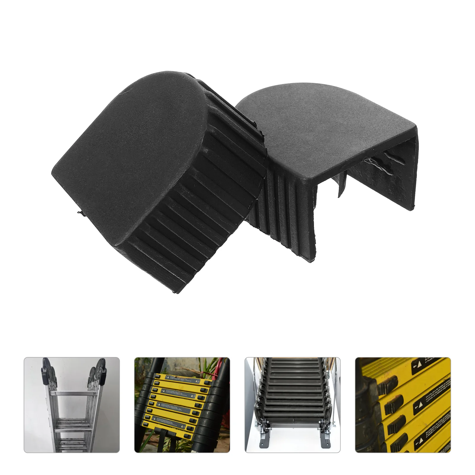 

2 Pcs Telescopic Ladder Top Cover Lids Plastic Caps Protective Ladders for Home