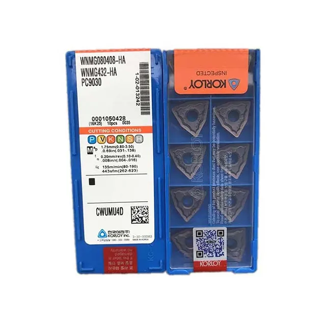 KORLOY 100% Original WNMG WNMG080404 WNMG080408 HA HS PC9030 KORLOY 100% Original WNMG WNMG080404 WNMG080408 HA HS PC9030