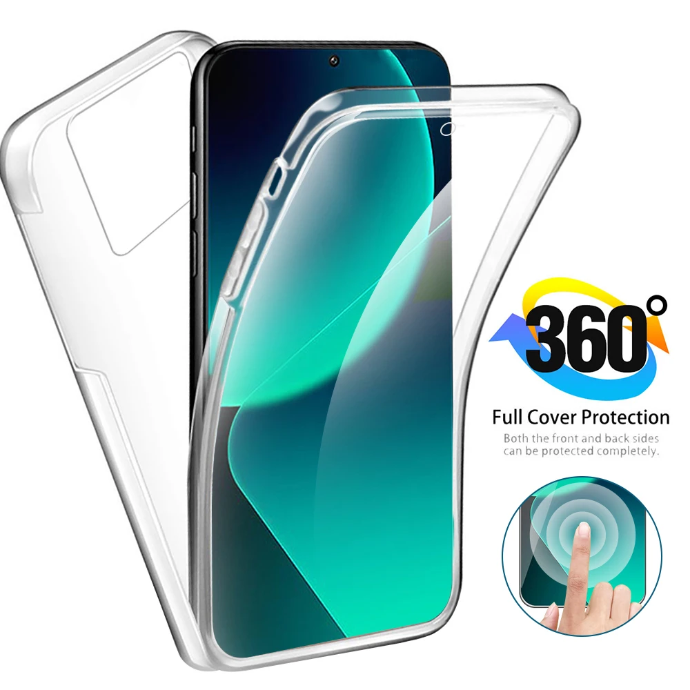 Pc + Tpu Double Side Full Body Phone Case Per Xiaomi 13T Pro Protector Cover Xioami Mi13T Mi 13T Pro 13Tpro Protection Back Shell