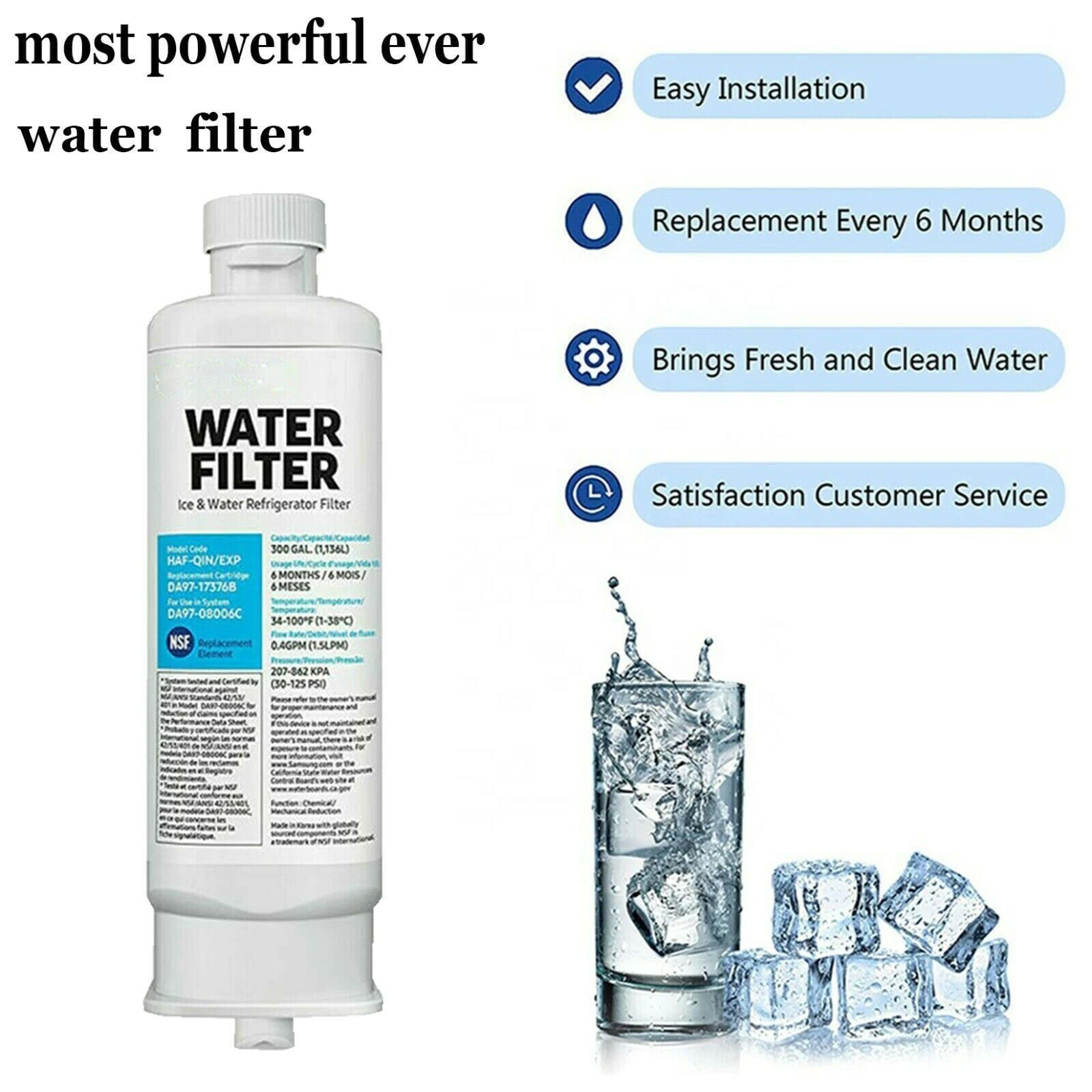 Рисунок 3 - зеркальный фильтр для воды в холодильнике