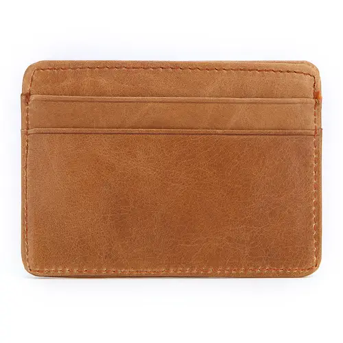 New Cow Leather Men's Card Bag Coin Purse Slim Credit Card Holder Wallet For Men and Women ID Card Pocket - Image 13