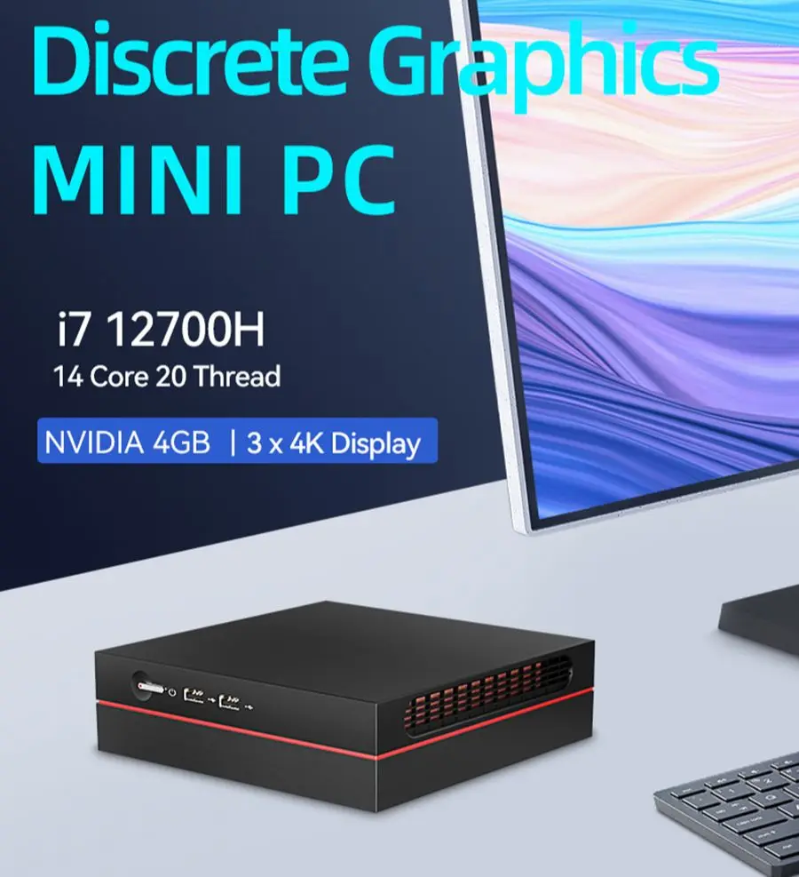 Mini Pc Gaming Intel Core I7 12700H Windows10 Linux Nvidia Gtx 1060 4Gb 2 Xddr4 Wifi E Bt 4G/5G Gamer Computer
