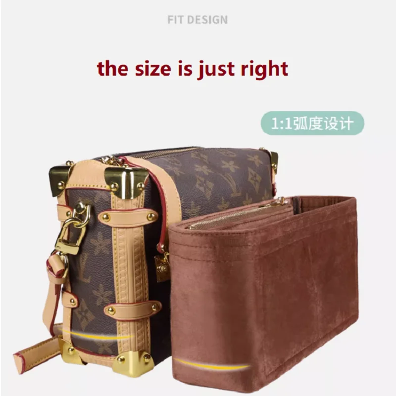 【Soft and Light】Bag Organizer Insert For LV Side Trunk Organiser Divider  Shaper Protector Compartment Inner