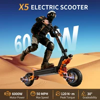 Trottinette électrique pliable TOURSOR X5 Pro, moteur 6000W, vitesse 85 km/h, autonomie 70 km, batterie 60V/35AH, pneus 11 pouces, pour adultes 4