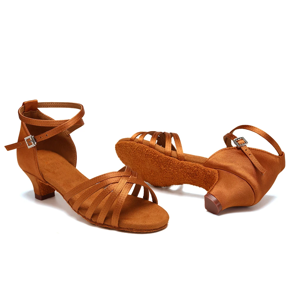 Latin dance shoes for Women Girls Children Kids Woman dancing shoes Ballroom Tango Salsa Low Heel classic Practice competition