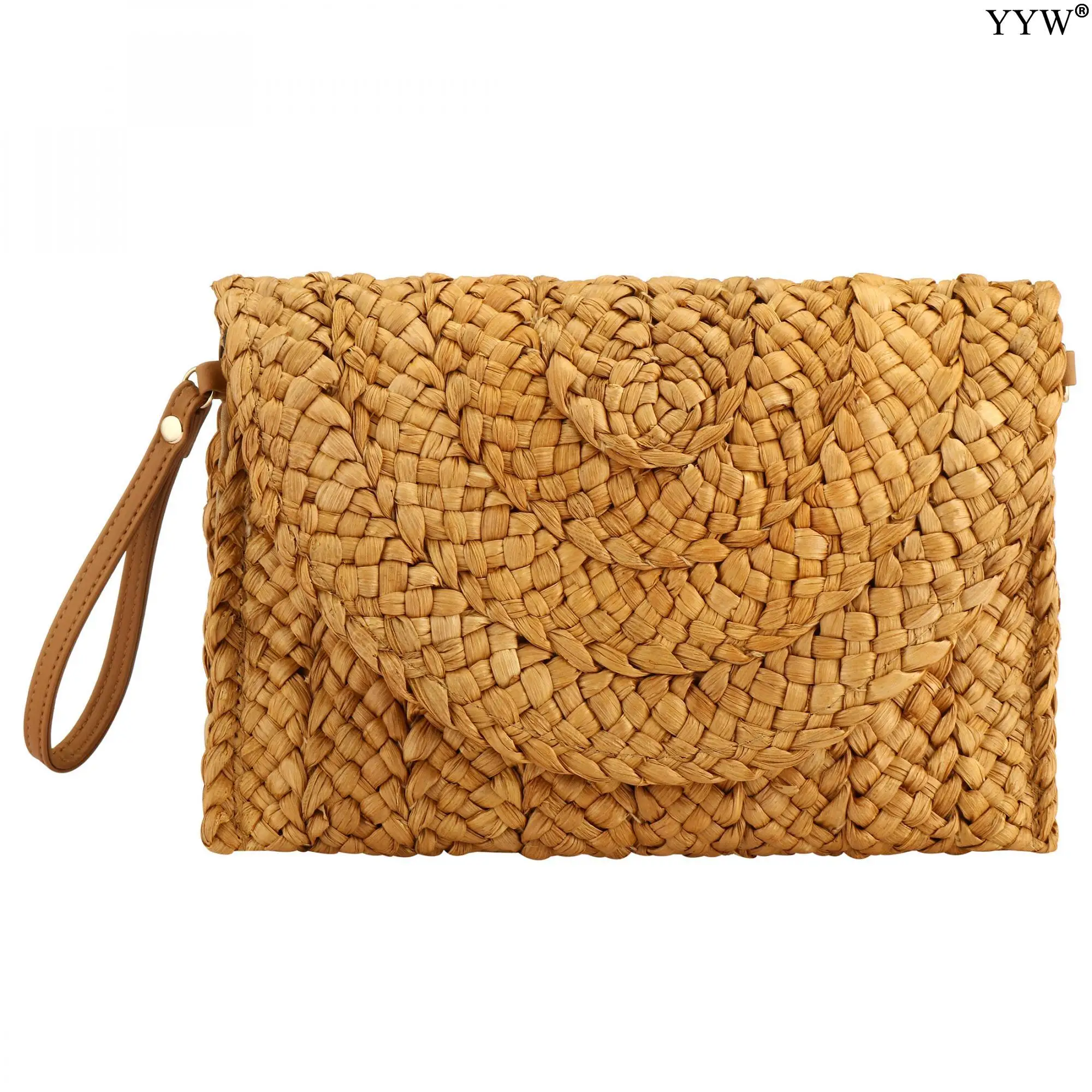 Summer Bucket Straw Bags For Women Woven Shoulder Bag High Quality Handmade Woven Beach Handbags Female Travel Shoulder Bags