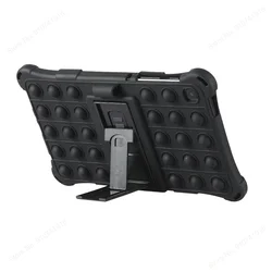 Premium Soft Bubble Tablet Case - Shockproof Cover for Tab A7 10.4inch (Black No belt)