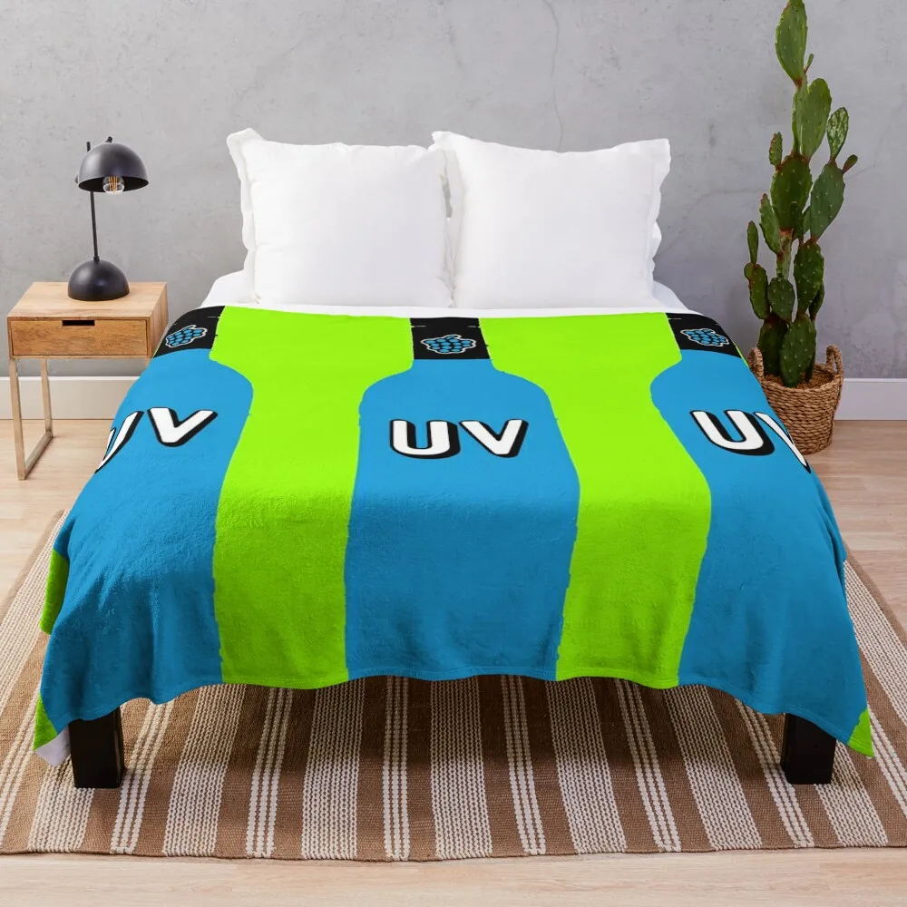 

UV Vodka Throw Blanket Dorm Room Essentials christmas gifts Blankets