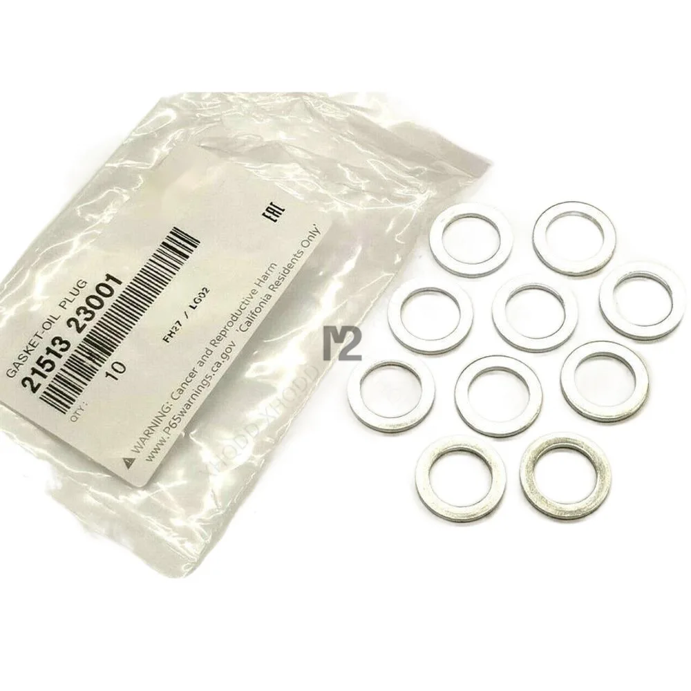 For 20012022 Hyundai Kia Oil Pan Drain Plug Gasket Crush Washer 10pcs