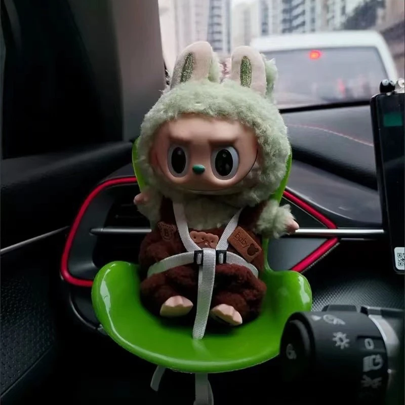 15-17cm doll Seat Labubu Doll Safety Seat Cute Doll Air Outlet Aromatherapy decoration high-grade Car Interior Decoration 14 S3a1f550d538642b6a85c6c4f66a73964h
