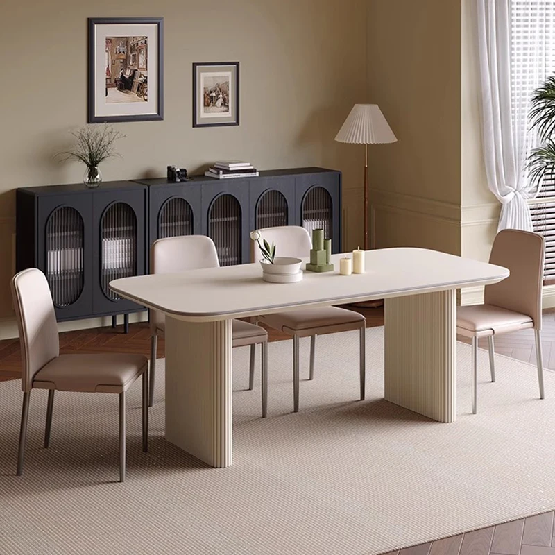 

Conference Dinner Dining Table Restaurant Kitchen Console Coffee Center Mobile Dining Table Side Mesas De Comedor Furniture