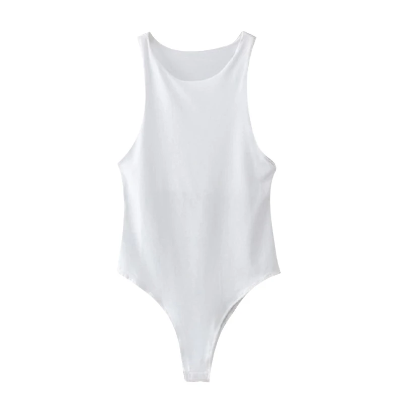 Bodysuit  Top Round Women  Top Jumpsuit Sleeveless Shapewear Bodysuit 10CE