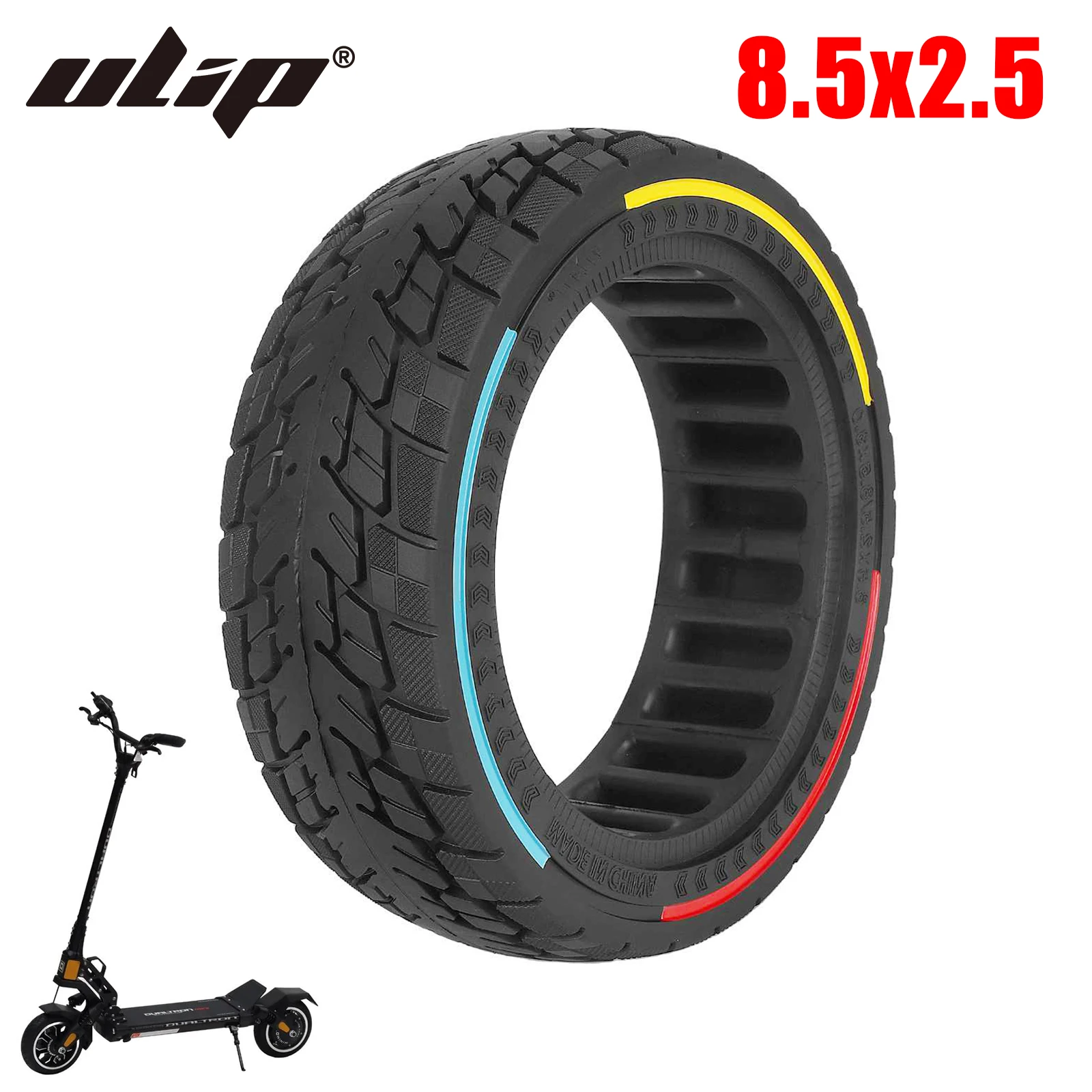 

ULIP 8.5x2.5 Off-road Solid Tire Thicker Anti-skid Rubber Tyre 8 1/2x2.5 Tires For Dualtron mini & Speedway Leger(Pro) Scooter