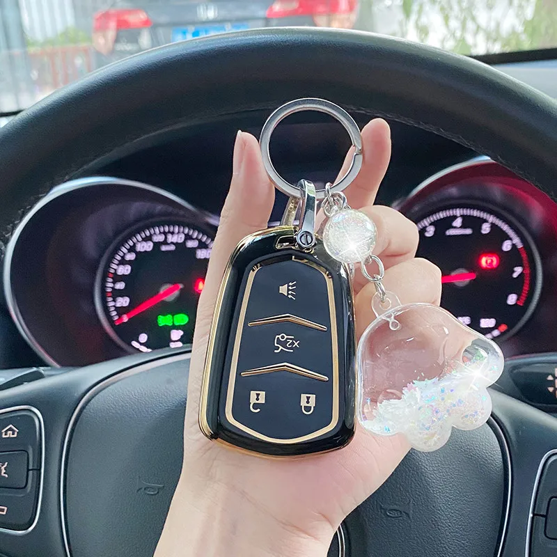 Cover Chiave/telecomando per CadillacCT6 CTS XT5 DTS ATS Escalade ESV SRX STS XTS ELR 2014 2015 2016 2017 2018 - S3a1f9ea0e9354ab092e9418189301f1eM