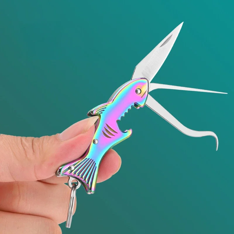 Food Picks Food Toothpicks 304 Stainless Steel Toothpick Multifunctional Folding Household Carry-on Tooth Picking Artifact Advanced Toothpick Bottle Opener