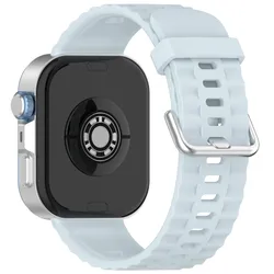 Premium Silicone Strap Replacement for Huawei Watch Fit4 - Sport Edition Watchband (Light Blue)