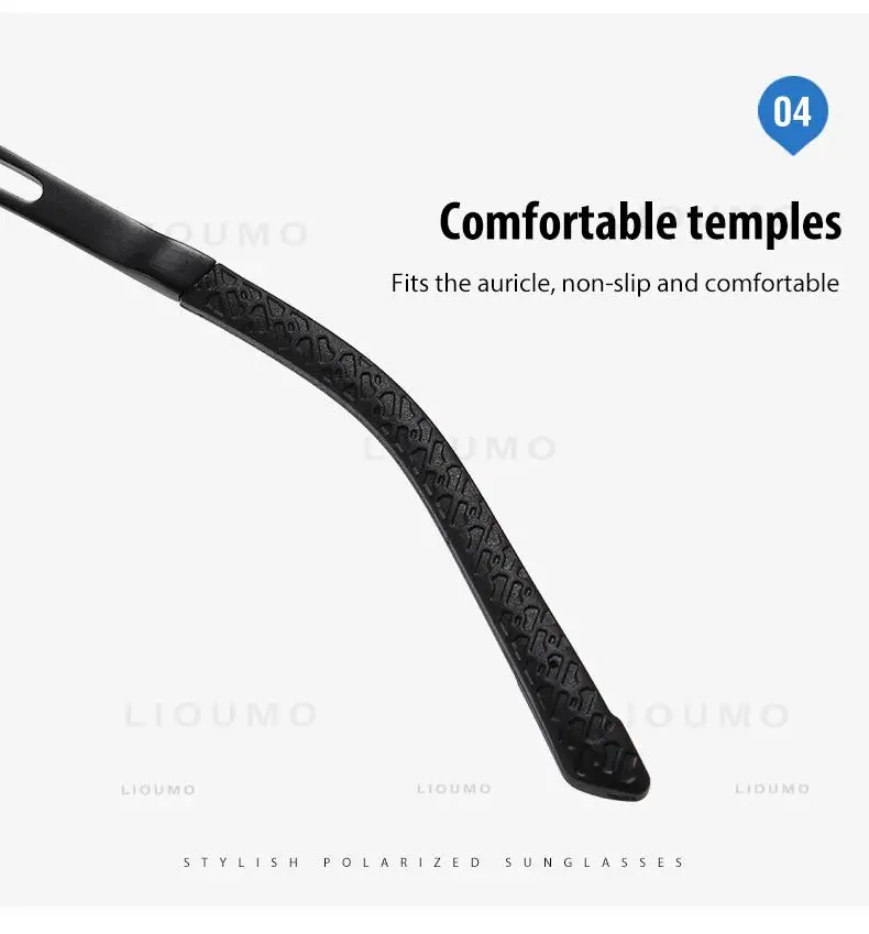 LIOUMO Marke Platz Photochrome Polarisierte Sonnenbrille Männer Frauen Nachtsicht Gläser Für Fahren Trendy Shades Chameleon Brillen – Detail 10