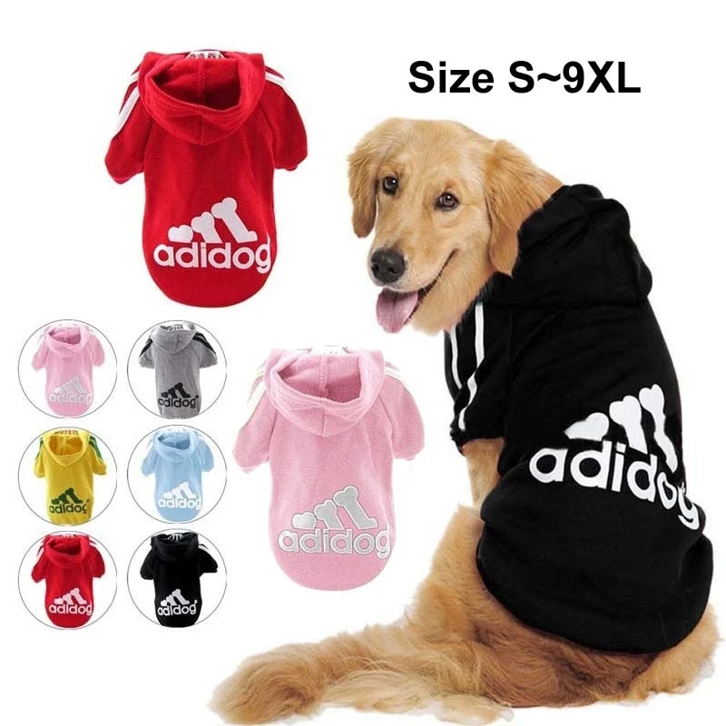 de acuerdo a disfraz cascada Adidog-suéter deportivo con capucha para perro, ropa de lana para mascotas,  abrigo para Chihuahua, sudadera cálida de invierno para perros pequeños,  medianos y grandes - AliExpress