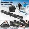 2 Pcs Ski Set Waterproof Ski Duffle Bag & Boot Tote Set Padded Snowboard And Boot Storage Bag for Travel Fit Skis Up to 200 cm 3