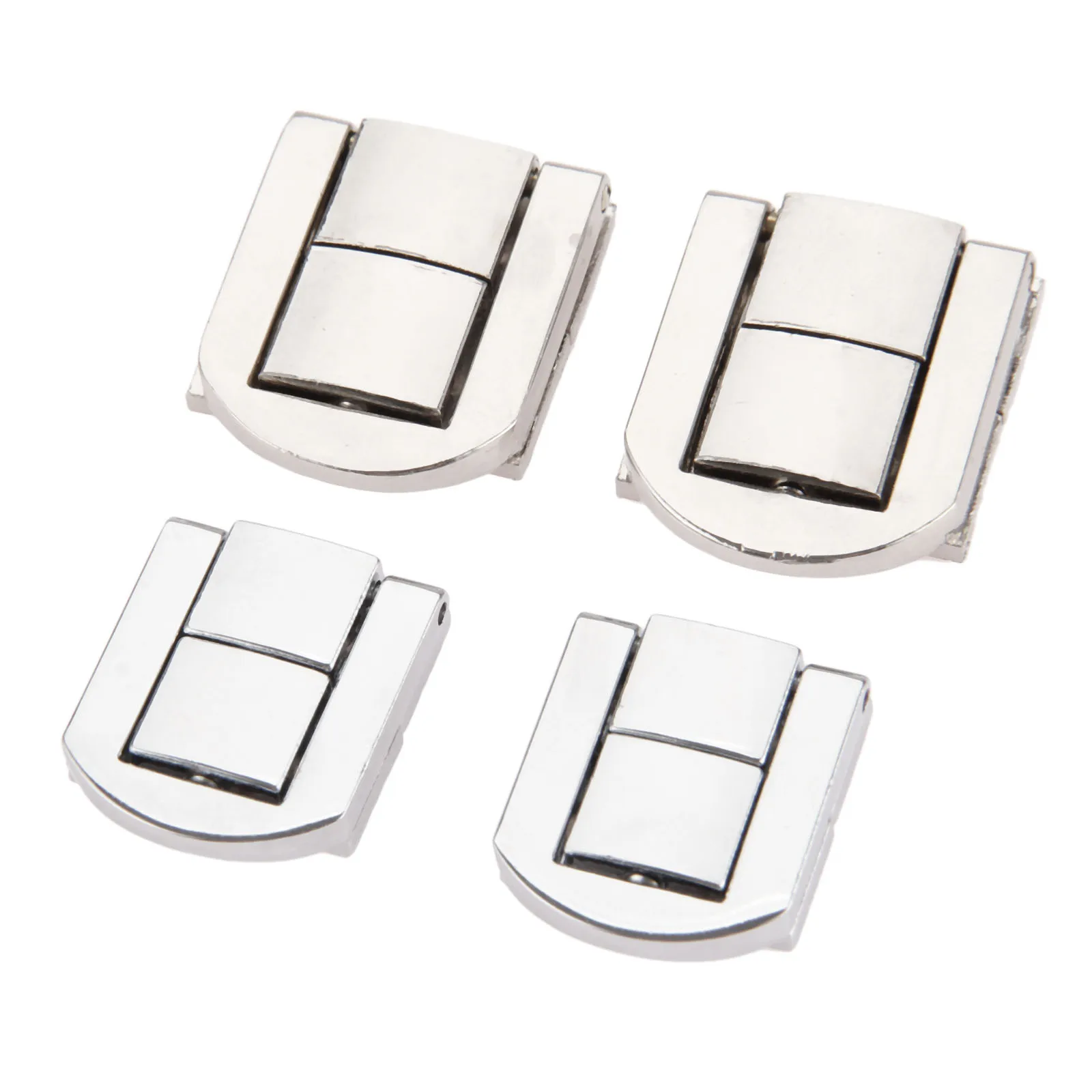 2pcs Jewelry Box Hasps Alloy Lock Catch Latches For Jewelry Chest Box Suitcase Buckle Clip Clasp
