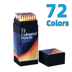 Vibrant Colored Pencils Set for Adults - Soft Core Sketching & Coloring (72 Colors)