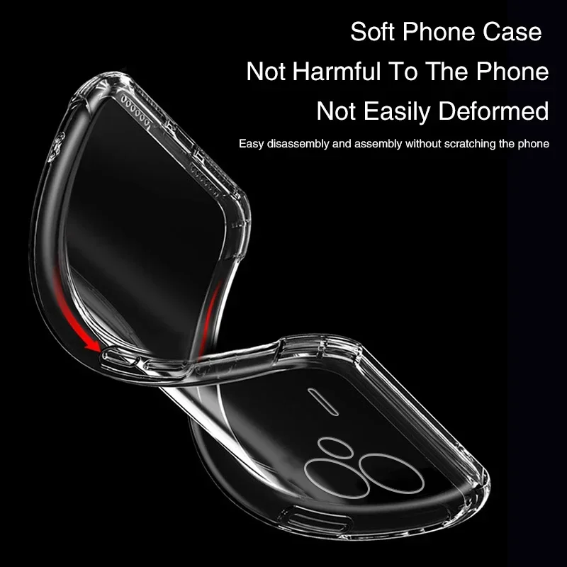 Premium Transparent Shockproof Silicone Protective Case - Luxury Edition