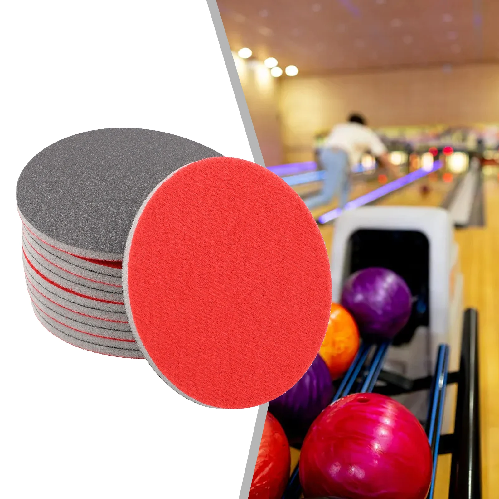 12/24 Stukken Bowling Schuurpads Resurfacing Polijstkit Bowling Cleaner Verwijderen Krassen Polijsten Zand En Spons