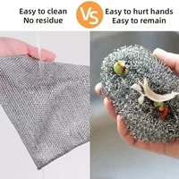 Household Magic Cleaning Cloth, Home Cleaning Rags, Thicken Kitchen Dish Pot Washdishing Cloths Non-Stick Towel Clean Tools 2
