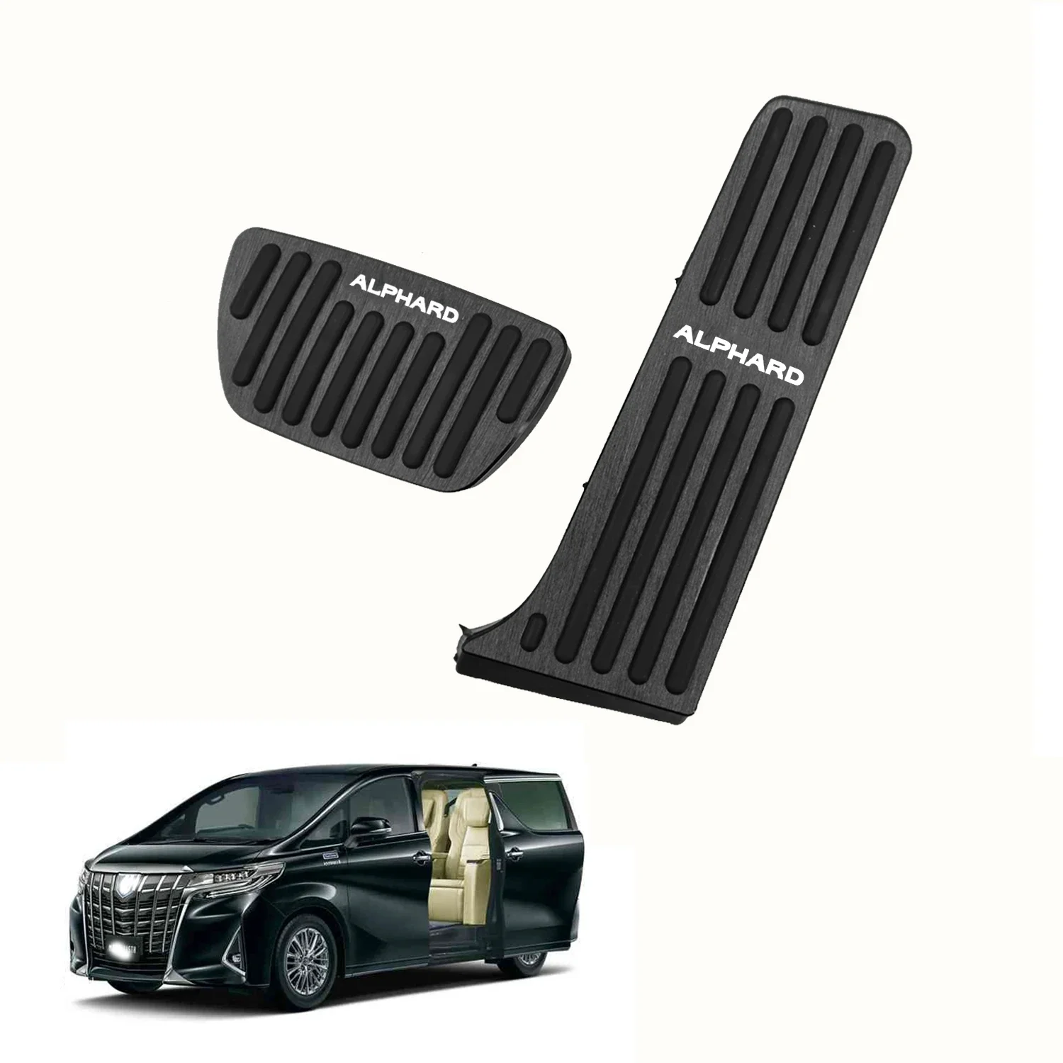 New Alphard 40 Series Pedal Cover Car Aluminum Brake Series Accelerator