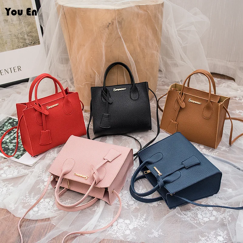 

Classic Retro Handbag Women's Fashion New Product High Quality Texture Litchi Pattern Single Shoulder Crossbody Small Bag