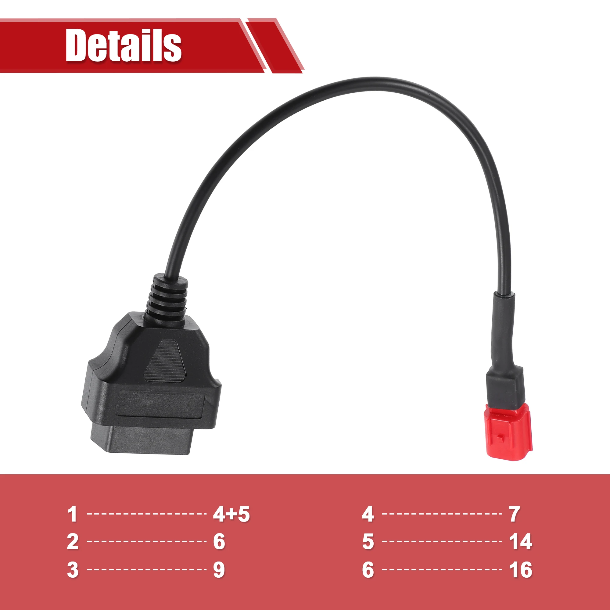 Adattatore Diagnostico OBD2 A 6 Pin Per Moto Harley Davidson - Cavo CANBUS Per Programmazione E Diagnosi Motore