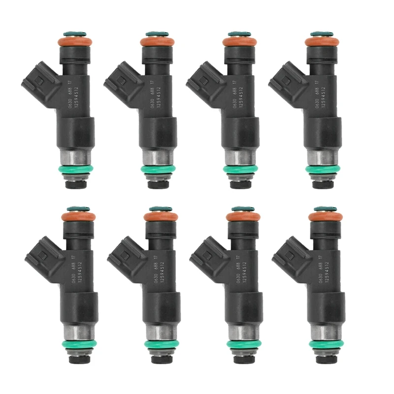 

8Pcs Fuel Injectors Black Fuel Injectors For Chevrolet Suburban GMC Yukon Sierra 2007-2009 5.3L 6.0L V8 12594512 217-2436