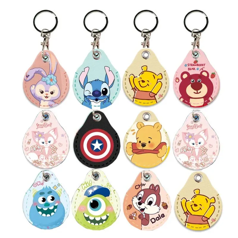 Disney Stitch Lotso Key Holder PU Leather Key Pouch Slim Housekeeper Access Entrance Guard Card Protecter Holder key organizer key protector key case key purse key holder