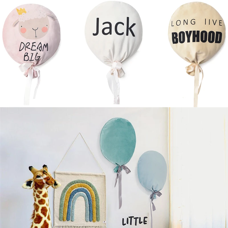 

Balloon Wall Hanging Ornaments Cotton Kids Pillow Nordic Style Nursery Room Decoration Newborn Baby Photography Props