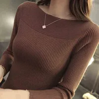 2024 Winter Solid Long Sleeve Woman Sweater Autumn Elegant O-neck Knitted Tops Office Lady Pullover Clothing - Image 4