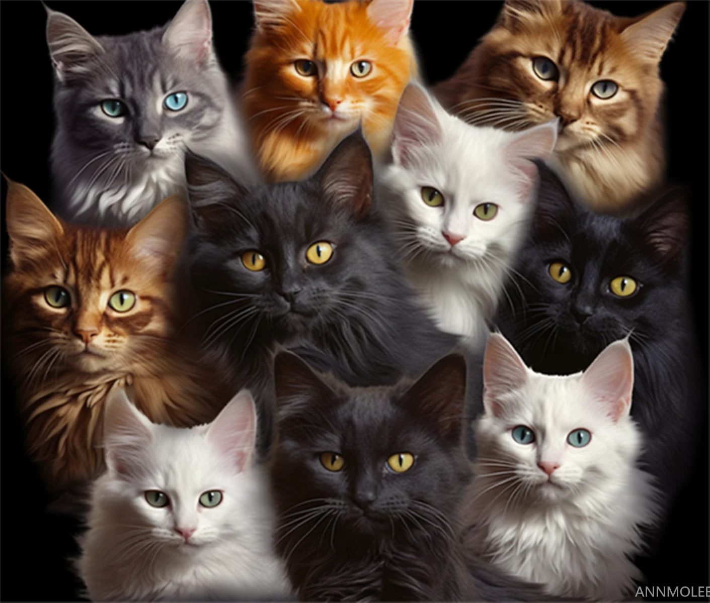 

2023 new style jigsaw puzzles for Adults and Families many Cats Formation wooden DIY Toys Gift for Home