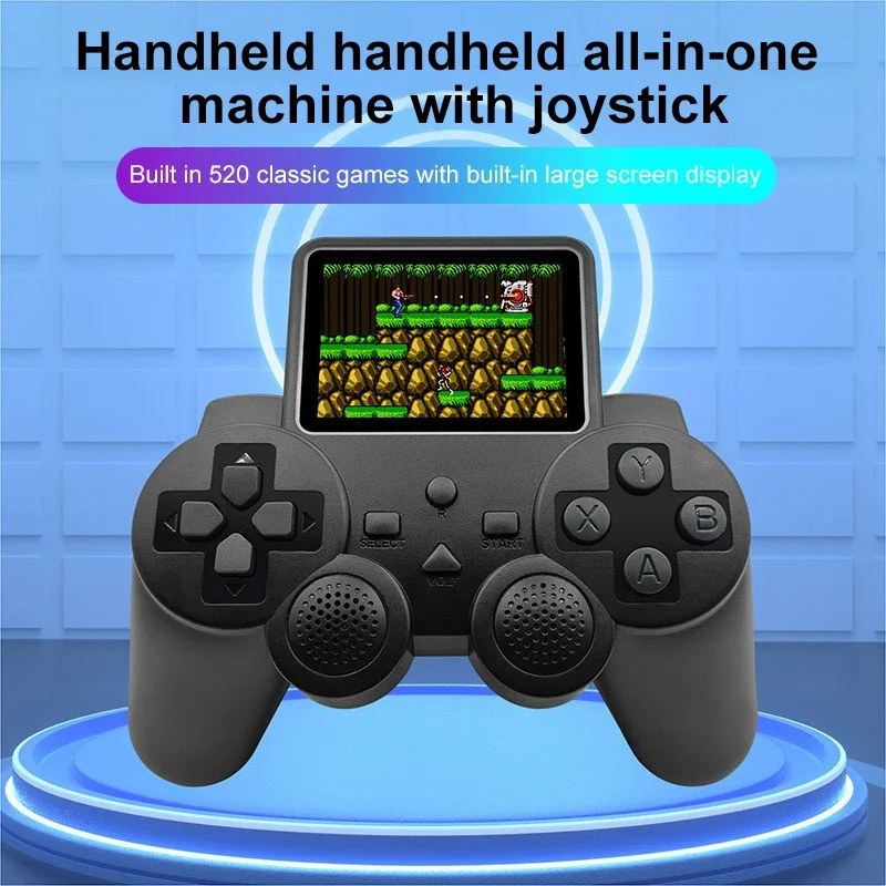 S10 Portable Video Game Consoles Gamepad Controller 2.4-inch Built-in 520 Games Retro Handheld Game Player AV Output Control - 6